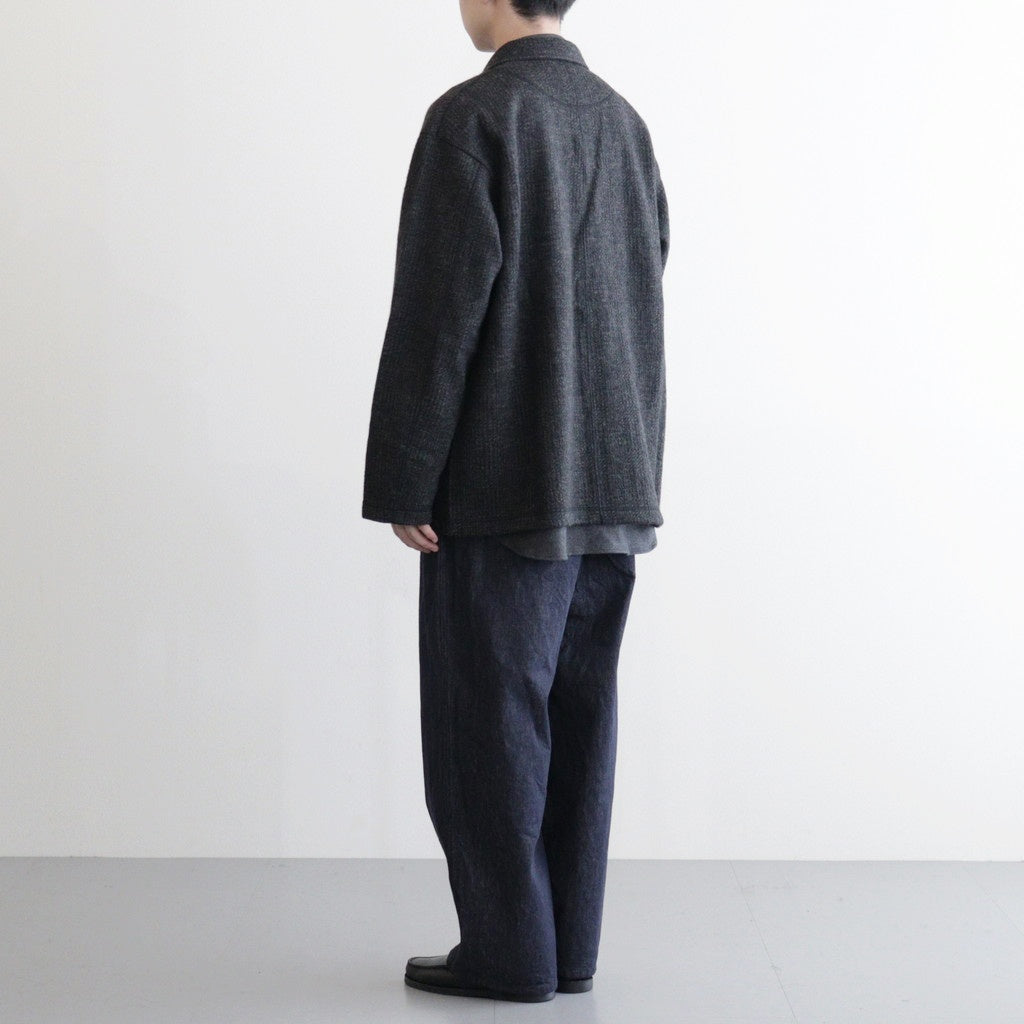 シェットランド杢グレンチェックジャケット #GRAY [HP-T022-051]