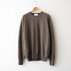 PURE CASHMERE KNIT CREW NECK LS #TAUPE [ST.1628]