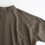 ヨークスリーブシャツ-P #BROWN [D225-T810-P]