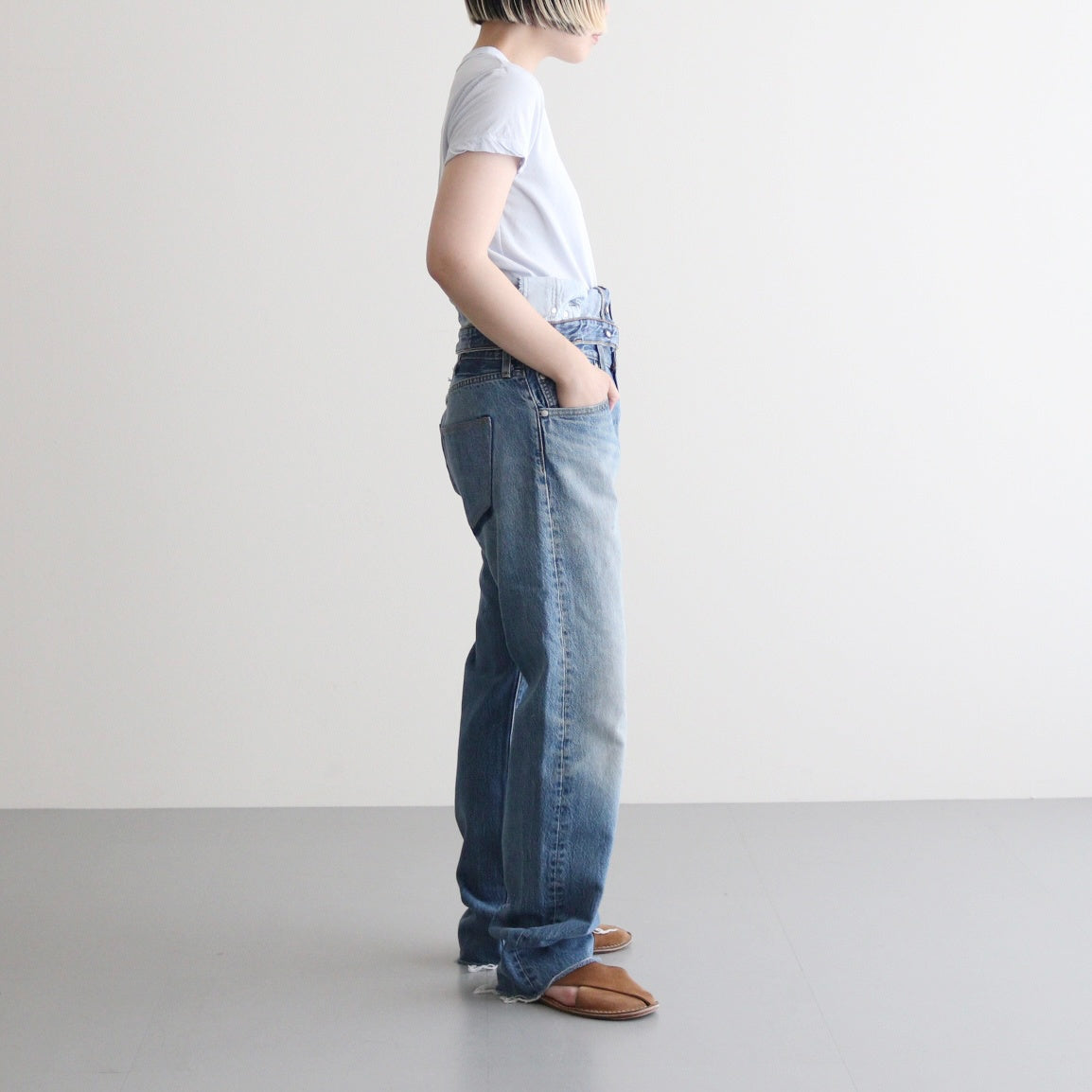 W WAIST DENIM PT #SIZE:1 B [Q25A-T018]