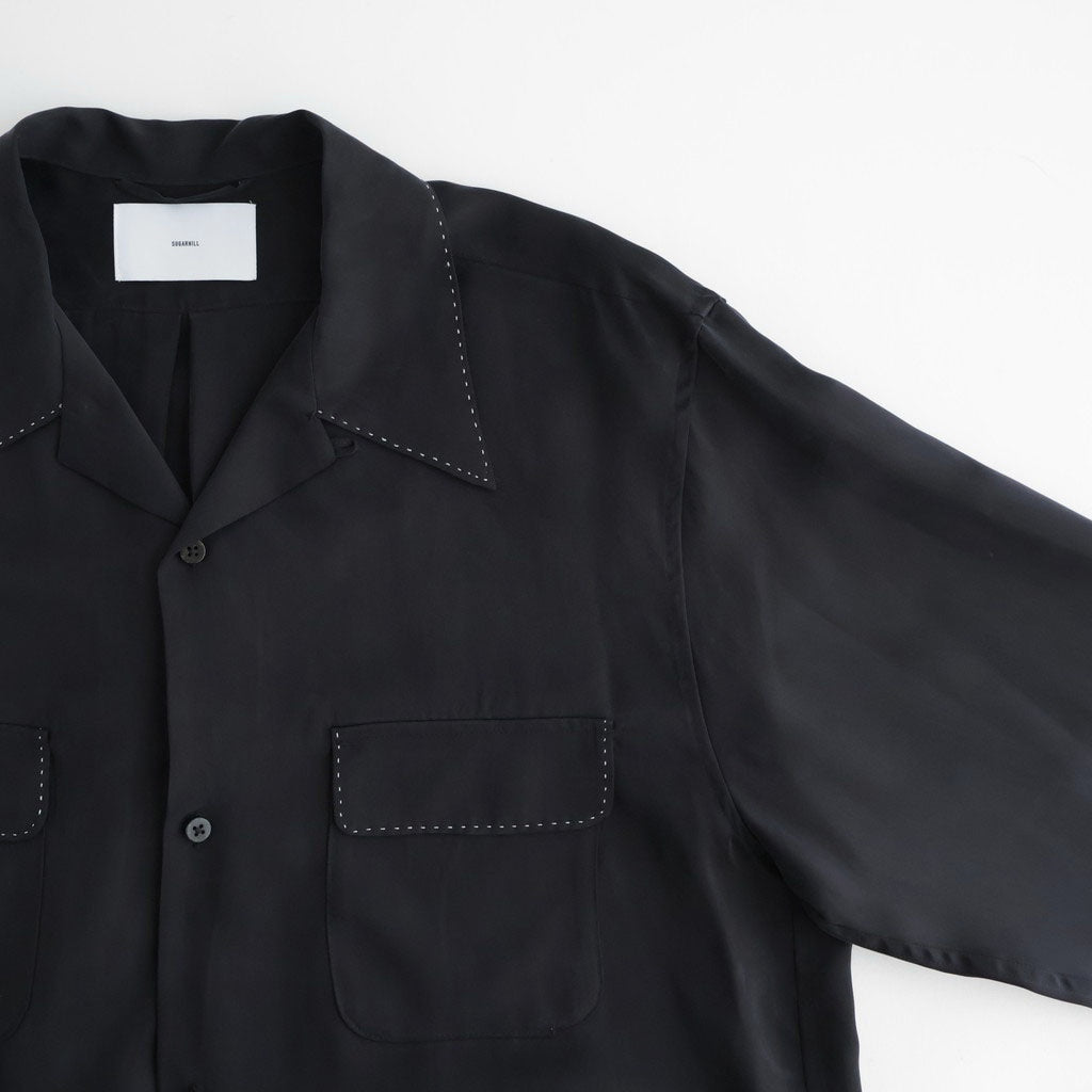 TOP STITCH SHIRT #BLACK [26330507]