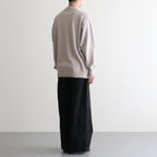 KATHARINE HAMNETT Organic Cotton Wide-leg Work Pants #BLACK [YK25FW01131P-KH]
