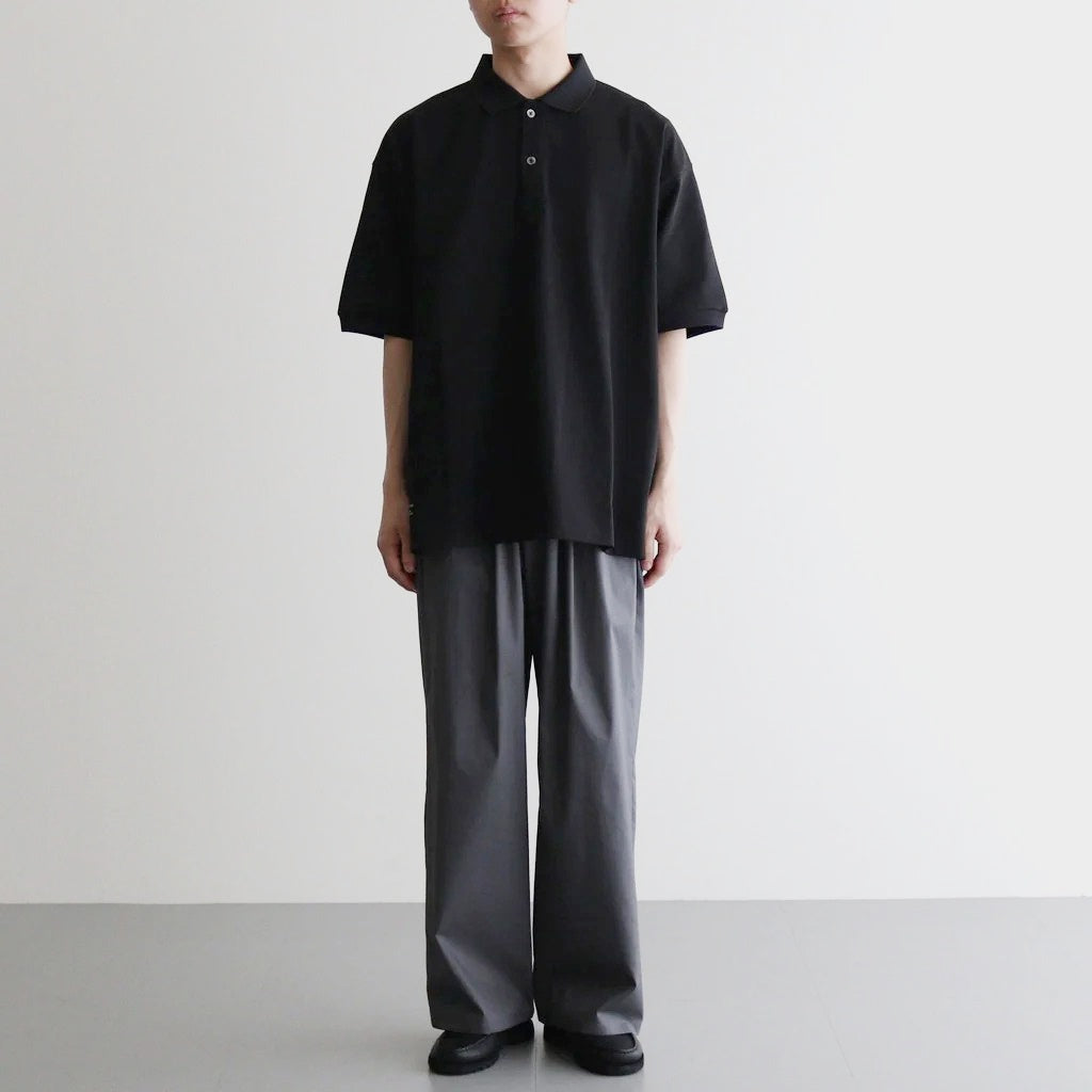 DRY PIQUE JERSEY S/S POLO #BLACK [FSC263-70036]
