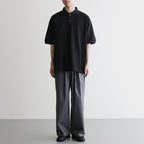 DRY PIQUE JERSEY S/S POLO #BLACK [FSC263-70036]