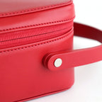 LEATHER SHOULDER BAG MADE BY AETA #RED [A25AB03AE]