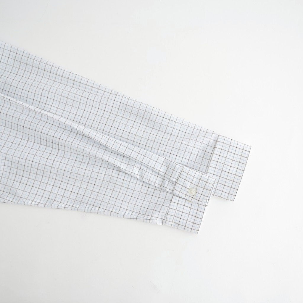 Banshu-ori Classic Shirt - Vintage Fabric #Black Blue Plaid [OFH011SH13]