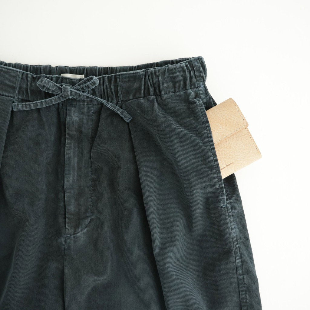 Corduroy 1Pleated Easy Trousers #Blue [YK26FW01339P]