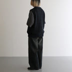 Links Zip Up Vest #Black [2501-017]