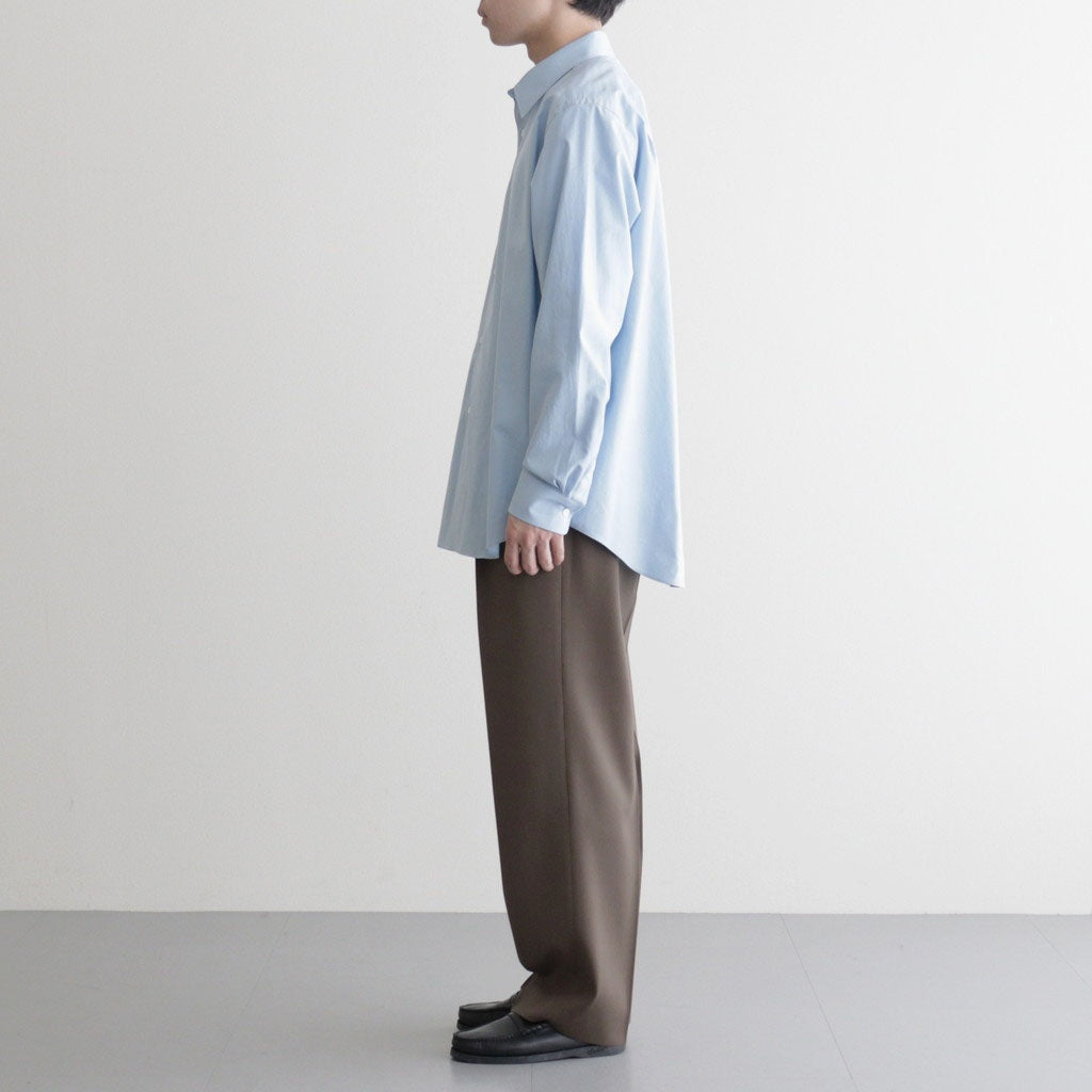 WASHED FINX TWILL SHIRT #LIGHT BLUE [A00S01TN]