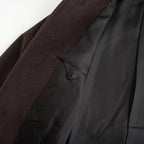SUPER FINE WOOL MOSSER SOUTIEN COLLAR COAT #TOP BROWN [A26AC01WM]