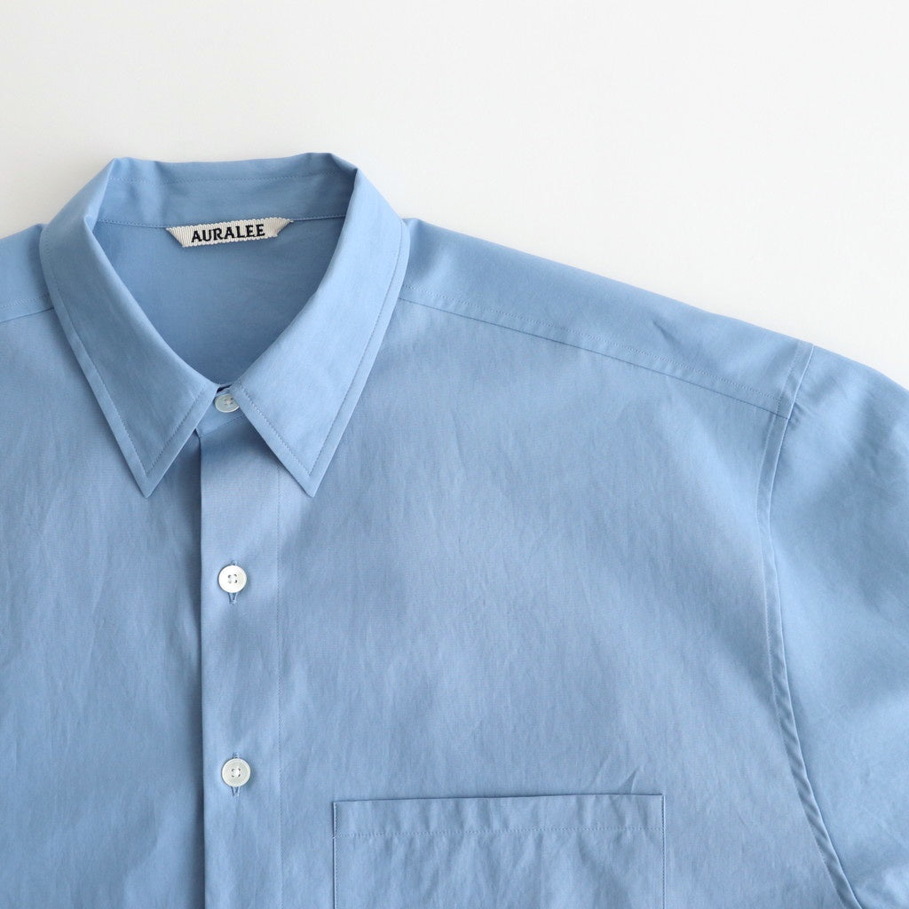 WASHED FINX TWILL BIG SHIRT #BLUE [A25SS02TN]