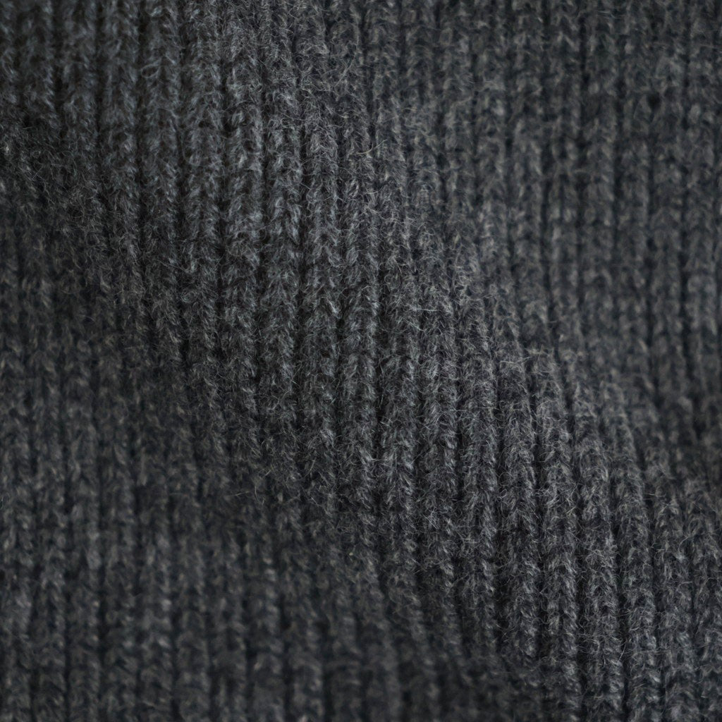 LIGHT CASHMERE KNIT STOLE #CHARCOAL [A26AM06CJ] - ciacura 三重県