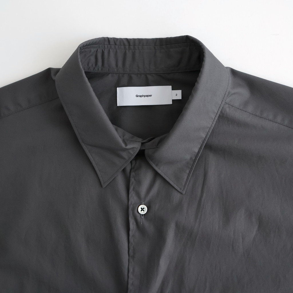 Broad L/S Oversized Regular Collar Shirt #C.GRAY [GM263-50001B]