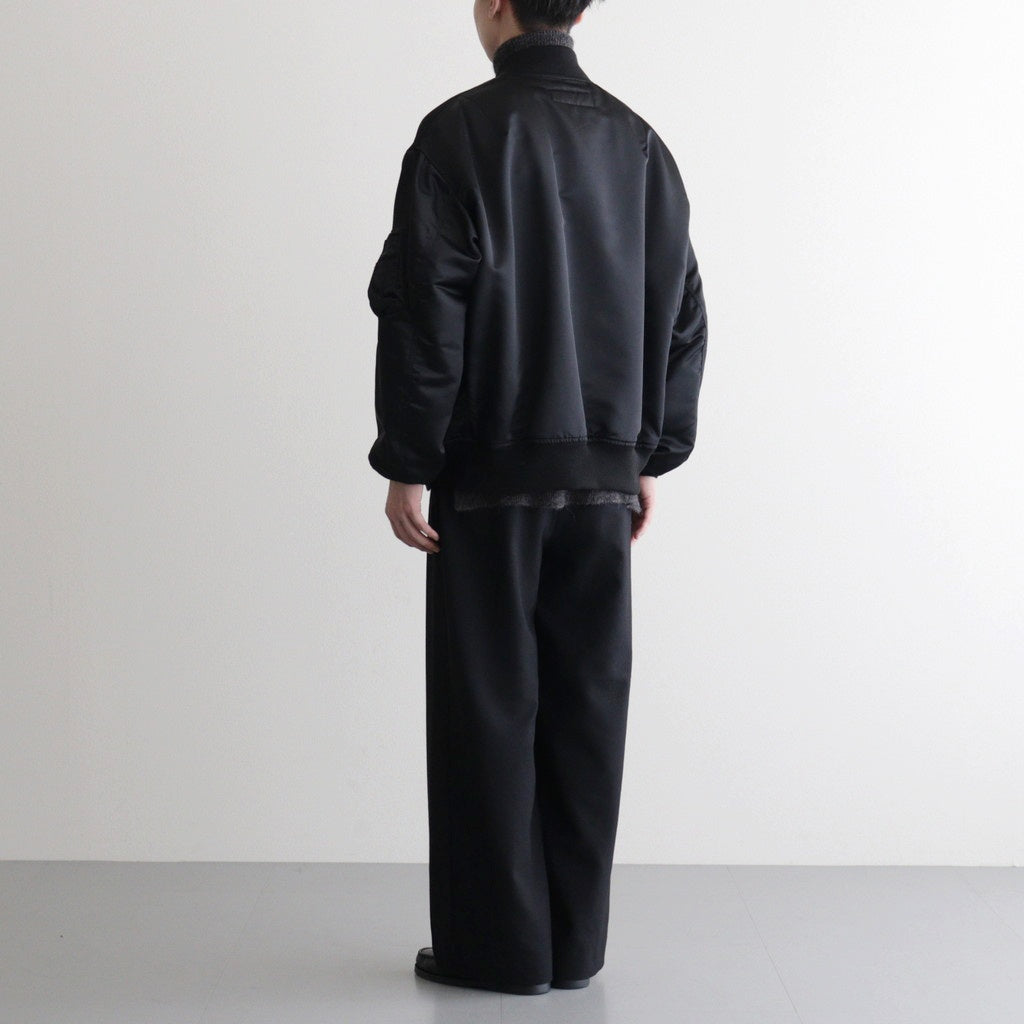 綿ナイロンダブルツイルブルゾン #BLACK [HP-J003-051]