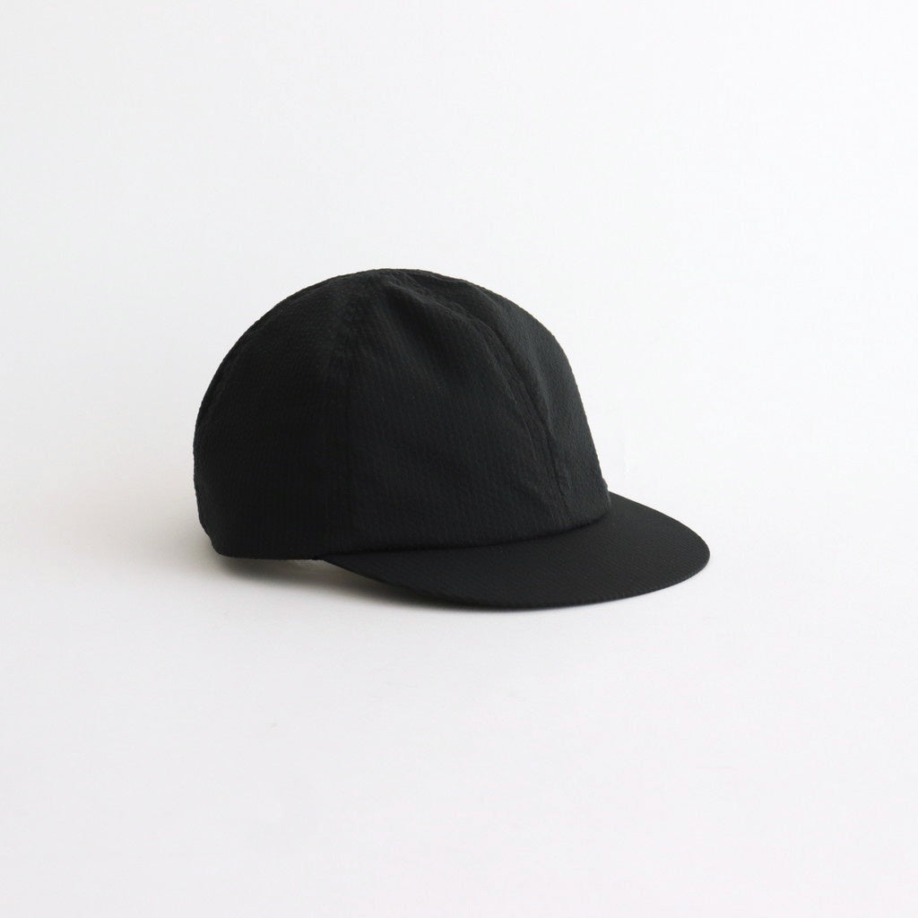 COOLMAX SUCKER LITTLE BRIM CAP #BLACK [NO.27224-A]