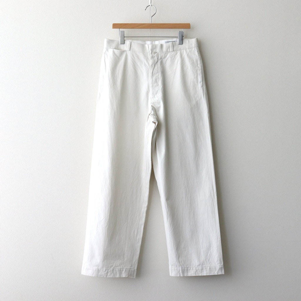 CHINO CLOTH PANTS WIDE #white [14652]