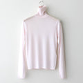 TENCEL SILK CIRCULER RIB TURTLENECK SWEATER #PINK(012) [KRAGGW0703]