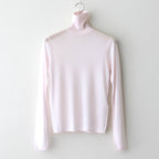 TENCEL SILK CIRCULER RIB TURTLENECK SWEATER #PINK(012) [KRAGGW0703]