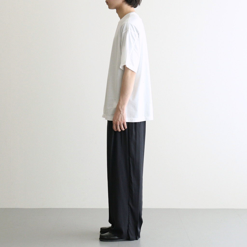 Modal Front Flat 1pleated Easy Trousers #DARK NAVY [YK26SS01216P]