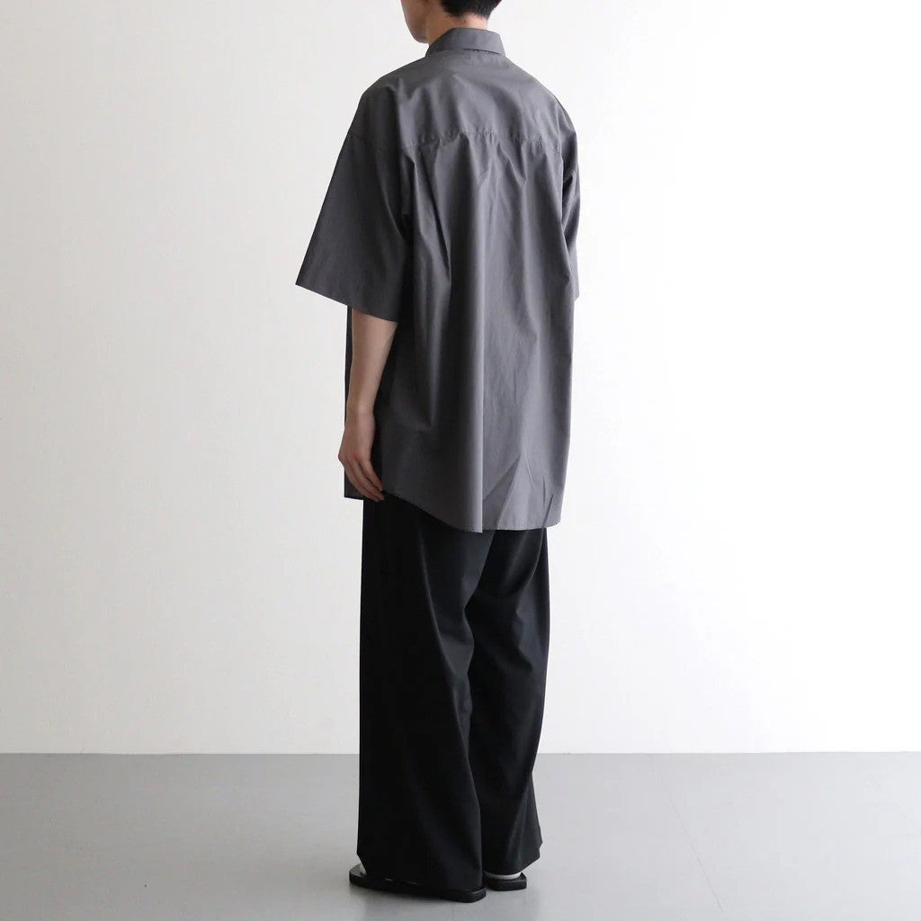 Broad S/S Oversized Regular Collar Shirt #C.GRAY [GM261-50003B]