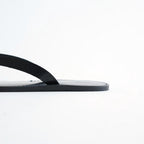 Leather Thong Sandals #BLK [12611018]