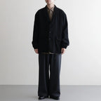 ウールサージ 製品縮絨ジャケット #BLACK [HR-J105-051]