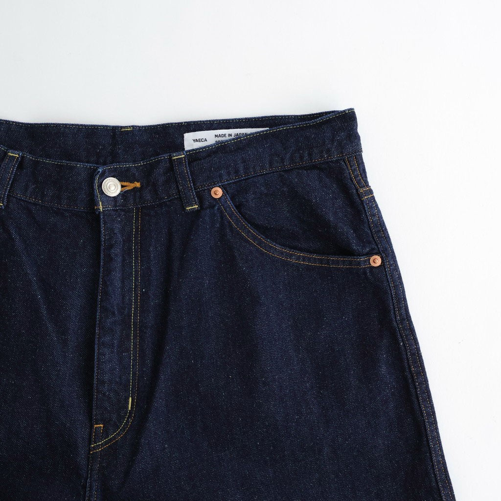 HEMP DENIM PANTS - WIDE TAPERED #indigo [34-10.5H]