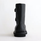 LEATHER WORK BOOTS #BLACK [A25AS01QD]