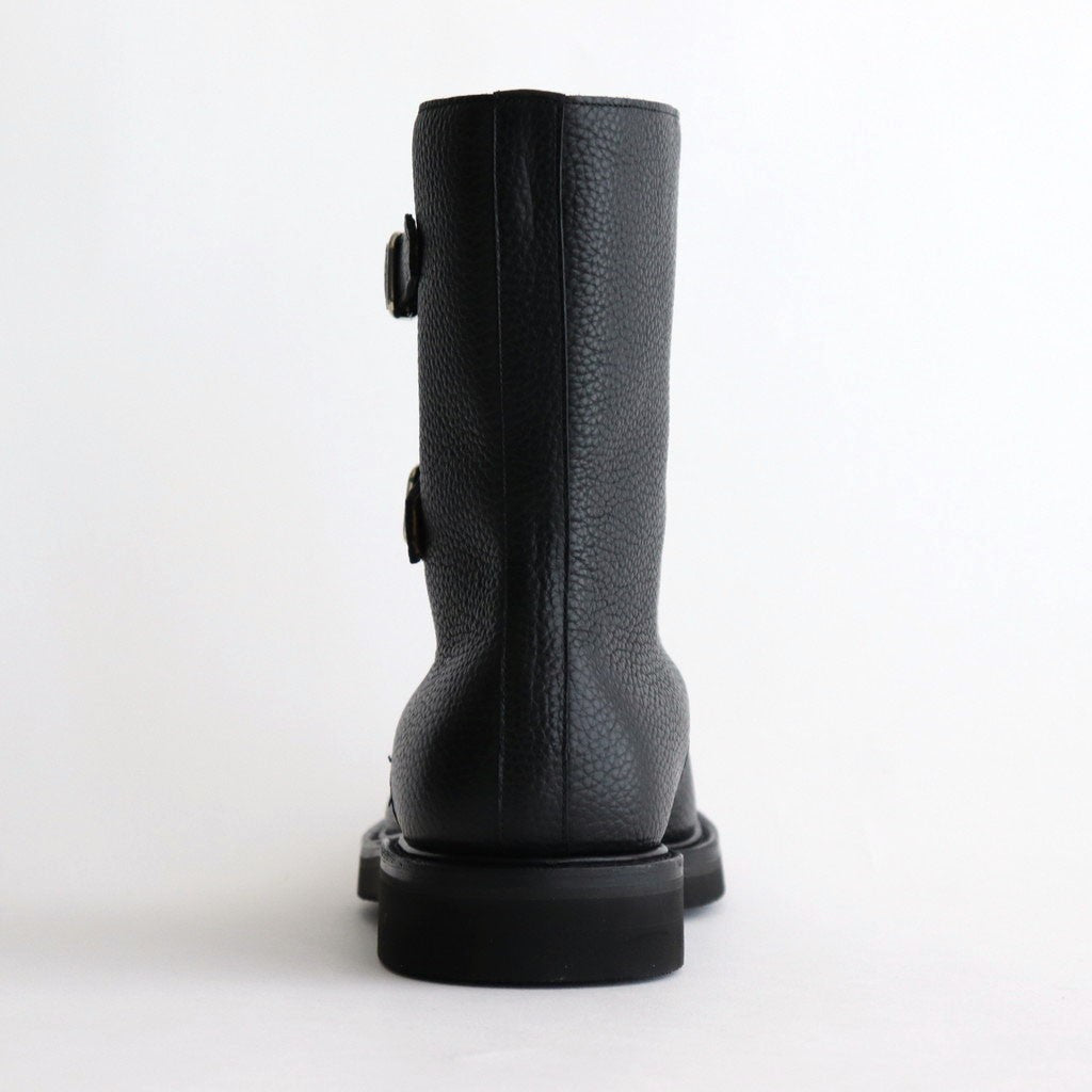 LEATHER WORK BOOTS #BLACK [A25AS01QD]