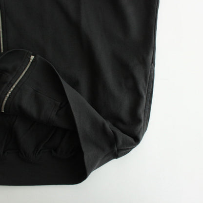 SUPER HIGH GAUGE SWEAT ZIP BLOUSON #INK BLACK [A24AB01CU]