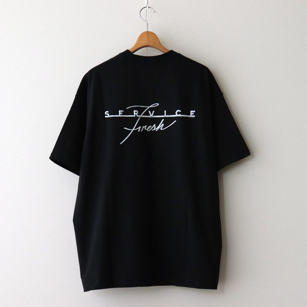 CORPORATE PRINTED S/S TEE “GEAR” #BLACK [FSC243-70116]