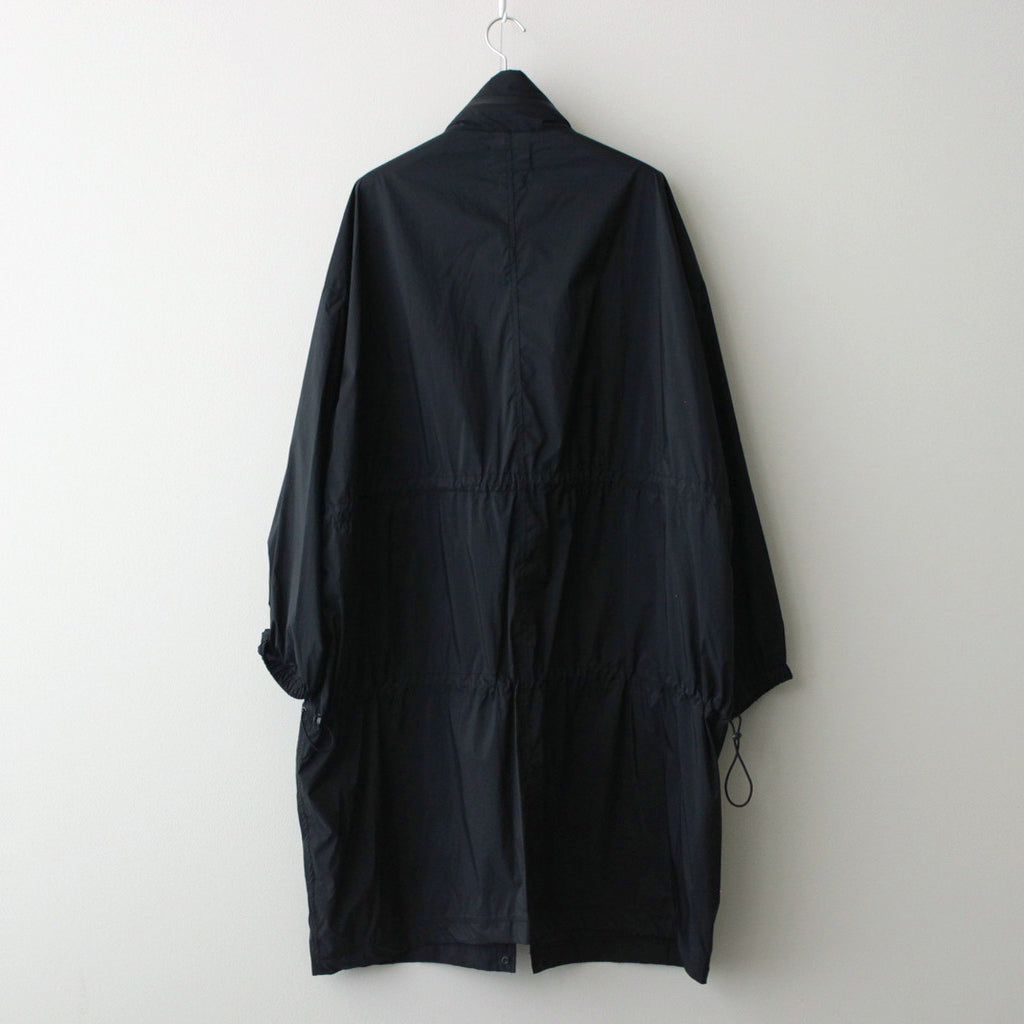 NYLON UTILITY OVER COAT #BLACK [YK24SS0631C]