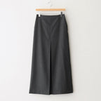 WOOL KID MOHAIR HOP SACK SLIT SKIRT #TOP CHARCOAL [A25SS06MH]