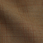 BLUEFACED WOOL TWO-TUCK SLACKS #BROWN CHECK [A25SP02BA]
