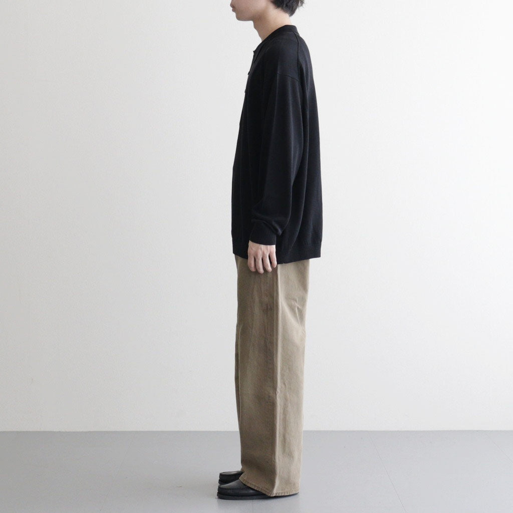 L/S Polo #BLACK [2601-013]