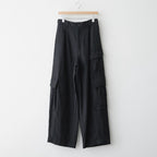 VIS/LI/RA TWILL CARGO TROUSERS #BLACK [ST.1434]