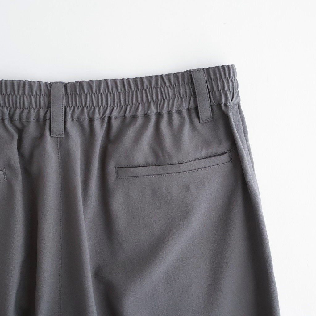 Wool Washer Tropical 2Pleated Easy Shorts #GRAY [YK26SS01174P]