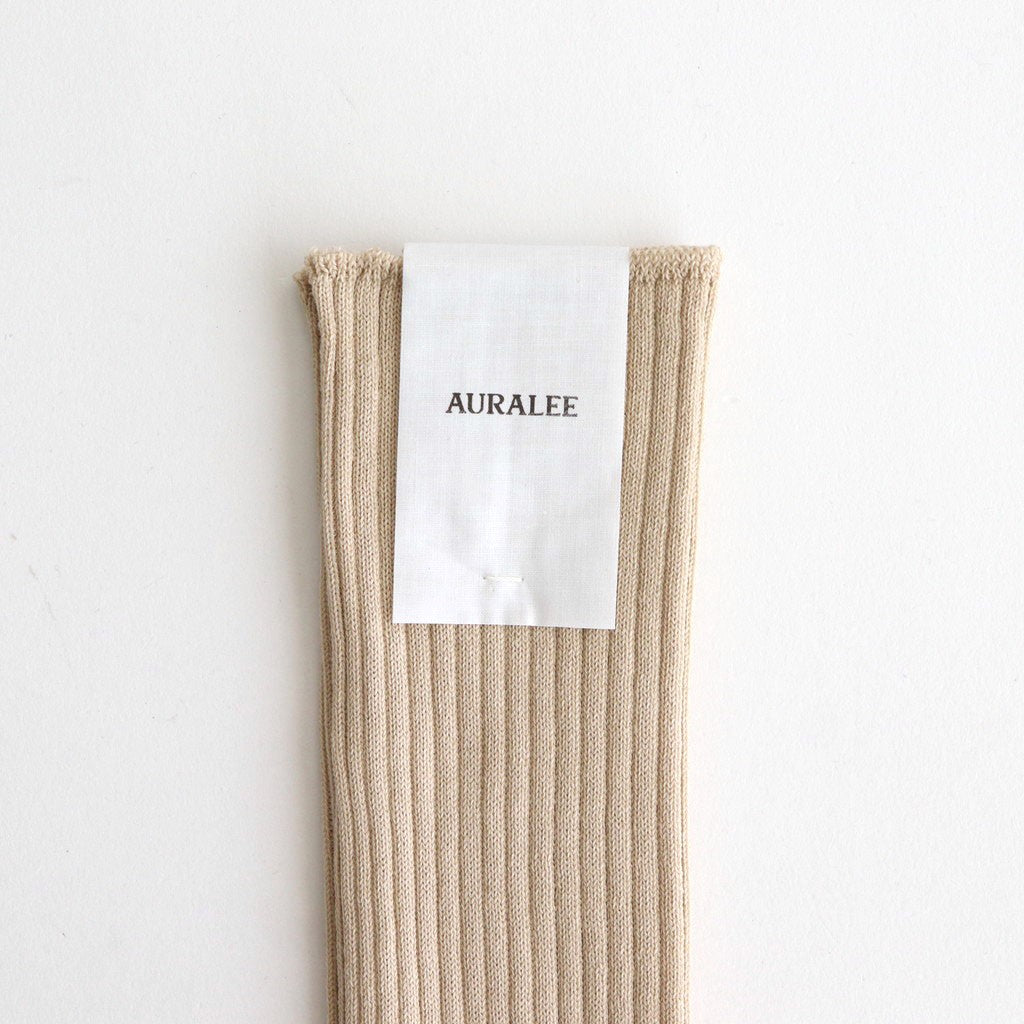 GIZA HIGH GAUGE SOCKS #BEIGE [A00S02SX-M]