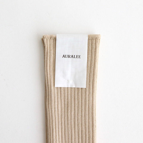 GIZA HIGH GAUGE SOCKS #BEIGE [A00S02SX-M]