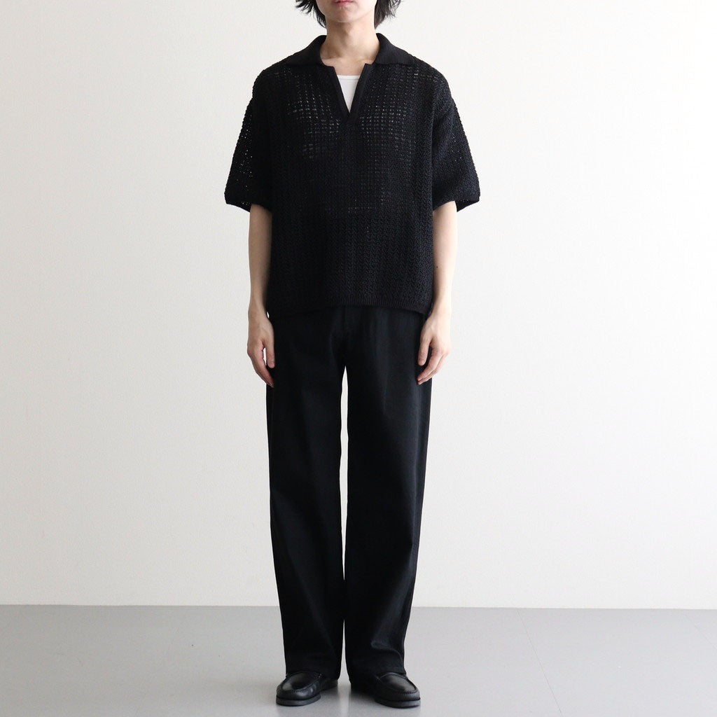 Denim Wide Straight Pants #BLACK [YK26SS01294P]