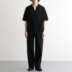 Denim Wide Straight Pants #BLACK [YK26SS01294P]