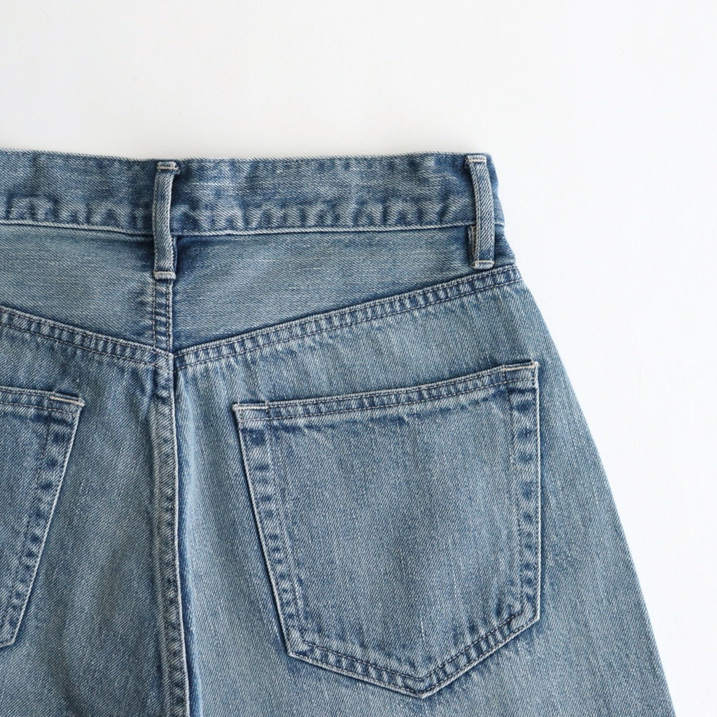 SELVEDGE FADED LIGHT DENIM PANTS #LIGHT INDIGO [A25SP06DE