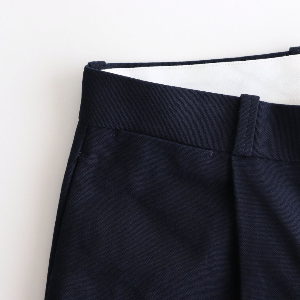 chino tuck straight #navy [15635]