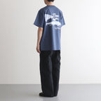 Waste Cotton Printed S/S Tee #NAVY [TP241-70009]