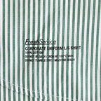CORPORATE UNIFORM L/S SHIRT #GREEN STRIPE [FSC253-50105B]
