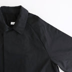 NKBSCT - 強撚ポリエステル・メモリーギャバジン ステンカラーコート #95 Black [SN_NC1303CT]