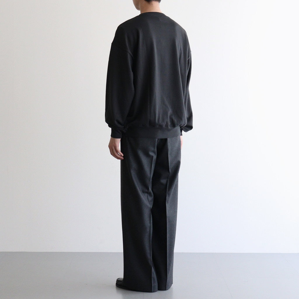 SUPER LIGHT WOOL TWO-TUCK SLACKS #TOP CHARCOAL [A25AP05OS]