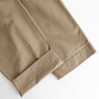 CHINO CLOTH PANTS TWO TUCK STRAIGHT #khaki [15606]