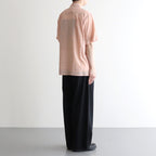 EMBROIDAREY OPEN COLLAR SHIRT #PINK [YK25SS0938SH]