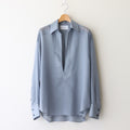 SHEER SKIPPER SHIRT #BLUE STRIPE [2541000508]